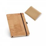 PORTEL A5. Caderno A5 em corti&ccedil;a com p&aacute;ginas lisas