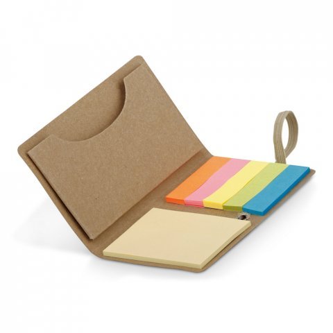 TAZY. Porta cart&otilde;es em kraft reciclado com el&aacute;stico - Natural