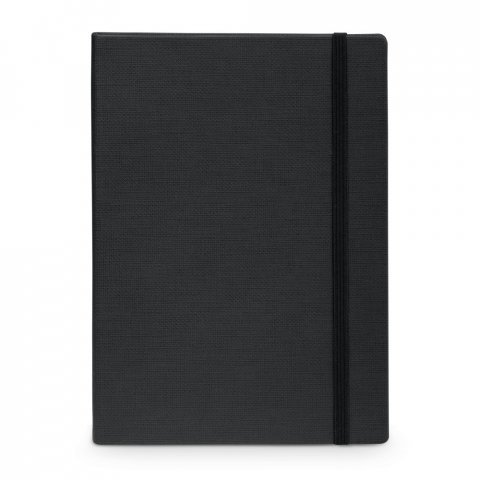 BERGSON. Caderno capa dura em cart&atilde;o e em PU t&eacute;rmico - Preto