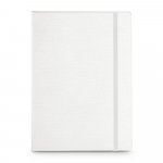 BERGSON. Caderno capa dura em cart&atilde;o e em PU t&eacute;rmico - Branco