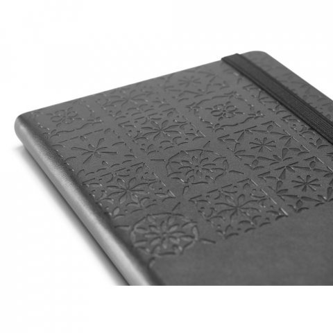 TILES NOTEBOOK. Caderno TILES A5 em C.sint&eacute;tico - Preto