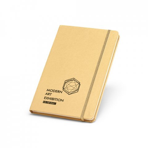 PORTMAN. Caderno capa dura - Dourado satinado