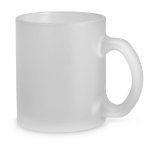 KENNY II. Caneca em vidro com efeito fosco (340 mL) - Branco