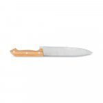BOTTURA. Kit churrasco em estojo de bambu com 6 pe&ccedil;as em a&ccedil;o inox e bambu - Natural