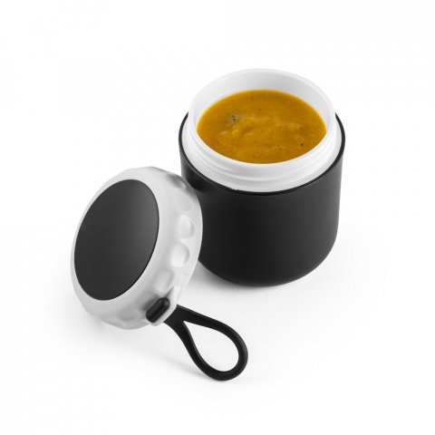 SAMOURA. Recipiente t&eacute;rmico em PP 380 mL - Preto