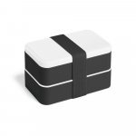 BOCUSE. Marmita em PP e PS com 2 compartimentos (680 mL cada) - Preto