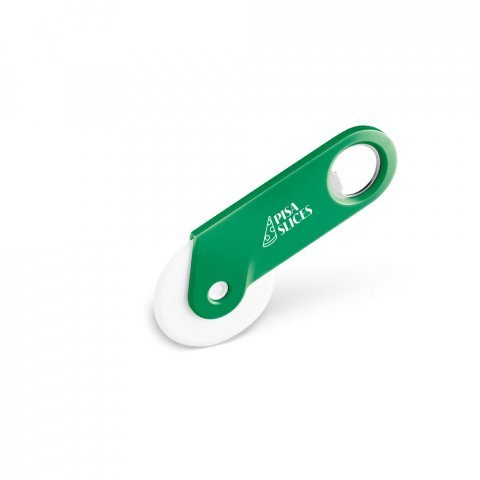 TOKEV. Cortador de pizza com abridor de garrafa - Verde