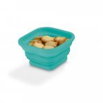 PICKLED. Base de mesa  em bambu com 3 potes em silicone - Sortido