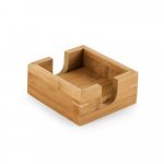 GAUTHIER. Conjunto de 4 porta copos em bambu - Natural
