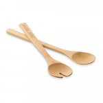 SALVY. Conjunto de 2 talheres para salada em bambu - Natural