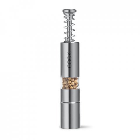 SMARTPEPPER. Saleiro ou pimenteiro em a&ccedil;o inox - Cromado satinado