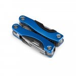 DUNITO. Mini alicate multifun&ccedil;&otilde;es com 9 fun&ccedil;&otilde;es em a&ccedil;o inox e alum&iacute;nio - Azul royal