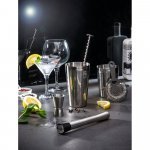 BRAMBLE. Set de coquetel com 6 pe&ccedil;as em a&ccedil;o inox