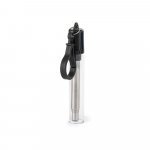 ZAMBA. Conjunto de canudo em a&ccedil;o inox e escova de limpeza - Preto