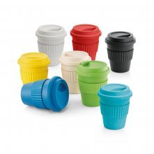 CUPPA. Copo de viagem em fibra de bambu (60%) e PP (40%) com tampa