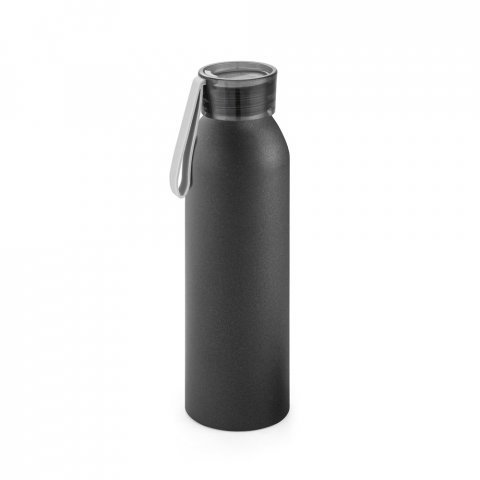 RIO. Squeeze em alum&iacute;nio com tira em silicone (660 mL) - Preto