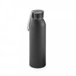 RIO. Squeeze em alum&iacute;nio com tira em silicone (660 mL) - Preto
