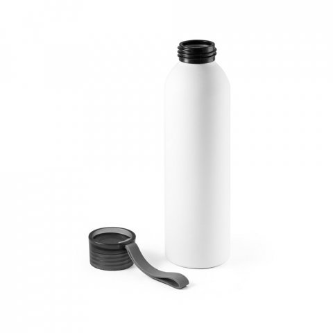 RIO. Squeeze em alum&iacute;nio com tira em silicone (660 mL) - Branco