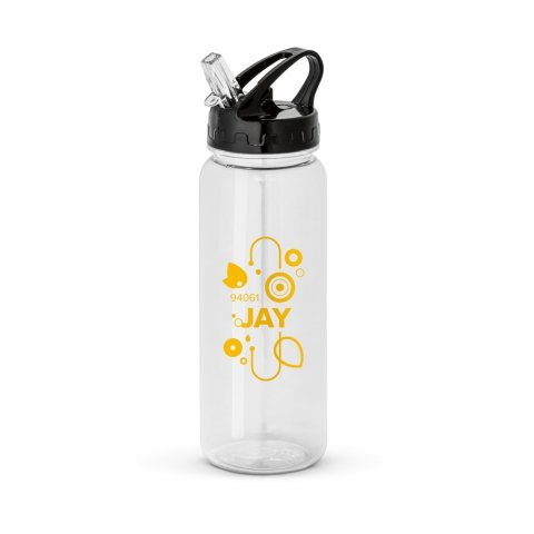 JAY. Squeeze em AS com tampa em PP 610 mL - Preto