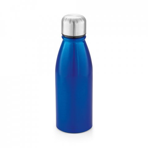 BEANE. Squeeze em alum&iacute;nio com tampa em a&ccedil;o inox (500 mL) - Azul royal