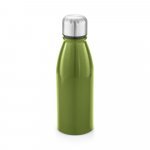 BEANE. Squeeze em alum&iacute;nio com tampa em a&ccedil;o inox (500 mL) - Verde claro