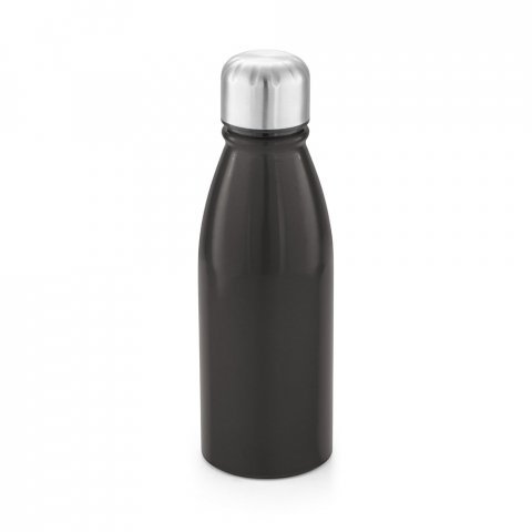 BEANE. Squeeze em alum&iacute;nio com tampa em a&ccedil;o inox (500 mL) - Chumbo