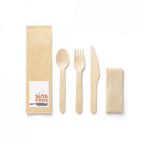 SUYA. Conjunto de talheres - Natural