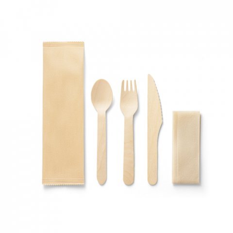 SUYA. Conjunto de talheres - Natural