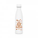 BUFFON. Garrafa em a&ccedil;o inox de parede dupla t&eacute;rmica, isolada a v&aacute;cuo (500 mL) - Branco