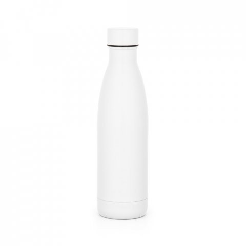 BUFFON. Garrafa em a&ccedil;o inox de parede dupla t&eacute;rmica, isolada a v&aacute;cuo (500 mL) - Branco