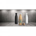 BUFFON. Garrafa em a&ccedil;o inox de parede dupla t&eacute;rmica, isolada a v&aacute;cuo (500 mL)