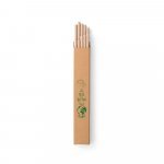 LAMONE. Conjunto de 10 canudos em papel kraft - Natural