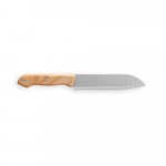 TERIYAKI. Kit churrasco em estojo de PU e 210D com t&aacute;bua em bambu e 7 utens&iacute;lios em a&ccedil;o inox e madeira de Seringueira - Preto