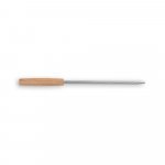 TERIYAKI. Kit churrasco em estojo de PU e 210D com t&aacute;bua em bambu e 7 utens&iacute;lios em a&ccedil;o inox e madeira de Seringueira - Preto
