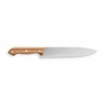 KOERPER. Kit churrasco em caixa bambu com 4 utens&iacute;lios em a&ccedil;o inox e bambu - Natural