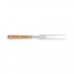 KOERPER. Kit churrasco em caixa bambu com 4 utens&iacute;lios em a&ccedil;o inox e bambu - Natural