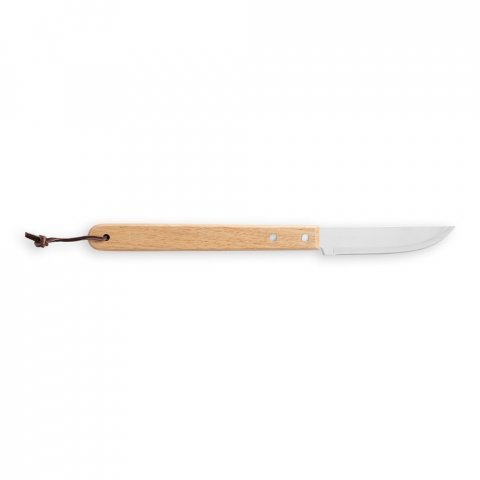 CHAMP. Kit churrasco com 3 utens&iacute;lios em a&ccedil;o inox e madeira de Seringueira e luva - Preto