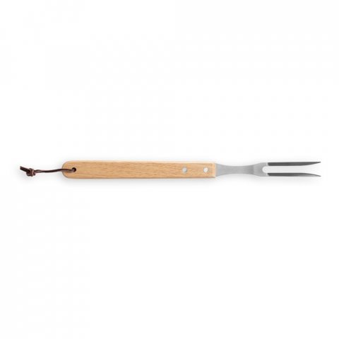 CHAMP. Kit churrasco com 3 utens&iacute;lios em a&ccedil;o inox e madeira de Seringueira e luva - Preto