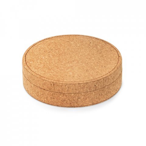MORETO. Conjunto para vinho com 4 pe&ccedil;as em bambu, inox e ABS - Natural