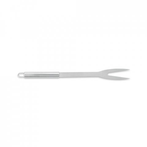 DURAND. Kit churrasco em estojo de 210D com 2 utens&iacute;lios em a&ccedil;o inox