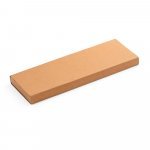 ALIOLI. Kit churrasco em caixa kraft com 2 utens&iacute;lios em a&ccedil;o inox e bambu - Natural