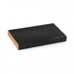 ALIOLI BOARD. Kit churrasco em caixa kraft com t&aacute;bua em bambu e 2 utens&iacute;lios em a&ccedil;o inox e bambu - Preto
