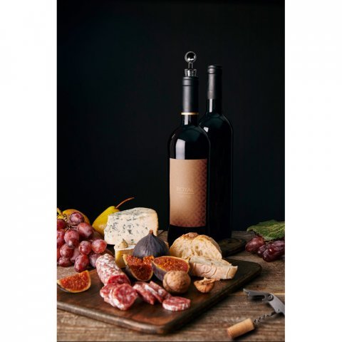 BARREL. Conjunto para vinho em zinco e inox
