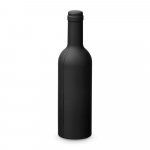 VINET. Conjunto para vinho com tr&ecirc;s componentes em metal - Preto