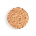 JASMIN 1000. Garrafa em vidro borosilicato com tampa em corti&ccedil;a 1 L - Natural