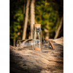 JASMIN 1000. Garrafa em vidro borosilicato com tampa em corti&ccedil;a 1 L