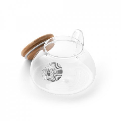 SNEAD. Bule em vidro borossilicato com infusor em a&ccedil;o inox (750 mL) - Natural