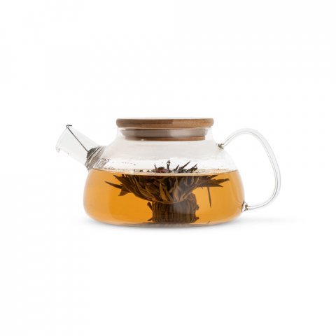 SNEAD. Bule em vidro borossilicato com infusor em a&ccedil;o inox (750 mL) - Natural