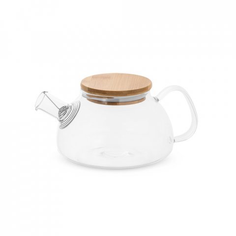 SNEAD. Bule em vidro borossilicato com infusor em a&ccedil;o inox (750 mL) - Natural
