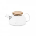 SNEAD. Bule em vidro borossilicato com infusor em a&ccedil;o inox (750 mL) - Natural